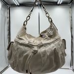 Coach Kristin Rouched Drawstring Hobo Bag in Chalk Photo 0