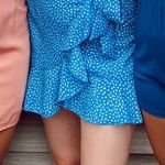 Hello Molly Blue and white Wrap Dress Photo 0