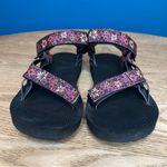 Teva  Women's Original Universal Wildflower Hiking Sandals Size 6 Pink Black Photo 4
