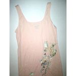 Natori NWT S New Designer  Peach Womens Blush Flowers Embroider Cotton Night Gown Photo 1