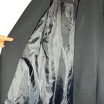 DKNY  Navy Open Front Jacket Long Line Blazer 3/4 Sleeve Women Sz M Career Preppy Photo 4