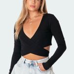 Edikted Layla Wrap Crop Top Photo 0