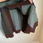 Anthropologie Patchwork cashmere wrap dress sweater brown floral embroidered size medium/large Photo 2