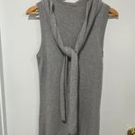 Joseph 100% Cashmere Grey Mock Wrap Dress sz L Photo 2