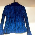 Chico's Chico NWT Royal Ruffle Rea Jacket Logan Sapphire Photo 3