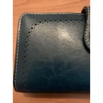 Women's Faux Leather Long Wallet Card Holder Purse Clutch RFID Blocking Blue Photo 2