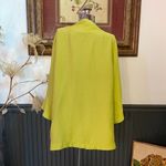 IC Collection Lime Ribbed Single Button Asymmetrical Jacket Photo 7