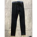 Vince  Black 100% Leather Cropped Legging Pants Suede Back S $1295 Photo 2