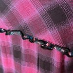 Matilda Jane  Pink Plaid Button Up Top Size S Photo 3