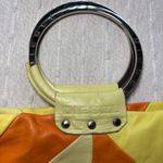 Diesel spare parts Vintage Leather patchwork Yellow and Orange 70’s bag Photo 3