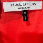 Halston Heritage Halston bright orange slip dress with gun metal studded detail size medium Photo 5