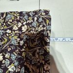 J. Jill Pima Cotton Crew‎ Neck Floral Long Sleeve Tee Shirt Size Medium Black Photo 9