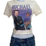 Gildan the office michael scott graphic cropped t shirt Photo 0