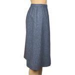 Pendleton Gray 100% Virgin Wool Circa 1980’s A-Line skirt w/Pockets Size 10 EUC Photo 2