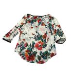 Signature Studio  sheer floral blouse Photo 3