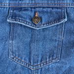 Vintage Faded Glory Denim Brown Fair Isle Sweater Top Jacket Shacket 22/24W XL Blue Photo 9