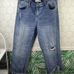 Liverpool Straight Leg Distressed Blue Denim Photo 0