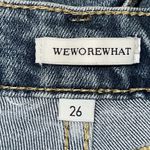 We Wore What Women's 26 Danielle Vintage Straight High Rise Jeans Distressed New Blue Photo 7