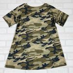 Cute Camo Tee‎ with Keyhole Front and Oversized Comfy Fit Size S/M Green Photo 7