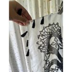 Mark & Hall Art Deco Symmetrical Balance Sheer Tassel Corners Scarf Shawl Photo 3