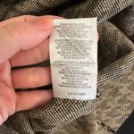 Maison Tara Knit Houndstooth Bodycon Sheath Dress Black Tan Sleeveless Stretch L Brown Size L Photo 6