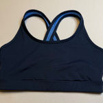 Avia  Sports Bra Medium Blue Crossback Perforated Activewear Workout Support‎ # Photo 0