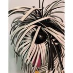 Unbranded Shaggy Showdog Fringed Dog Crossbody Bag Photo 4