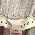 Lovestitch Women’s Love stitch Medium Beige Striped Pants Photo 2
