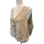 Old Navy  Vest Womens XL Beige Sleeveless Button Up Casual Layering Top Photo 2