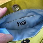 Whistles X Hai Silk Vera Bag in Green & Cream Photo 2