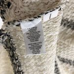 Loft Ann Taylor Sweater Boxy Chunky Knit Metallic Fringe Short Sleeve Ivory S Photo 3