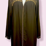 Lucky Brand Rayon Boho embroidered tunic dress brown XL Photo 0