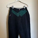 Vintage Blaze Equestrian Bareback Riding Jeans‎ Sz 26 Black Green Colorblock Photo 2