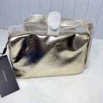 Nicole Miller Vegan Leather Metallic Gold Evening Bag Purse Handbag
NEW Photo 8