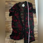LuLaRoe NWT - L -  - Elegant Black and Red Lace Robe Photo 4
