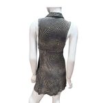 Urban Outfitters Dress L Black White Sleeveless Button Front Mini psychedelic Photo 1