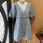 7 For All Mankind  blue open back dress Photo 3