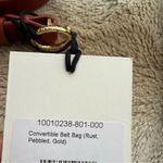 Cuyana Convertible Belt Bag in Rust Pebbled Leather Gold Hardware NEW Red Photo 4