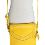 Womens Gorgeous Vegan Leather Tassel Handbag Shoulder Bag Crossbody Purse Yellow Photo 0