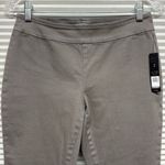 Nic+Zoe NWT Grey Mist Denim Pull On Raw Step Hem Ankle Jeans Size 2 Photo 3