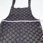 Earthbound Cotton Overall Shorts Romper Black Silver Gold Floral Size Medium Photo 8