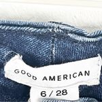 Good American  Organic Cotton Blend Good Legs Raw Hem Jeans, Size 28 Photo 2