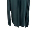 Amour Vert Elias Tie Neck Blouse Top Long Sleeve Jersey Spruce Green Size Medium Photo 8