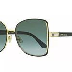 Jimmy Choo Frieda Metal Frame gold Green Lens Oversized Butterfly Sunglasses Photo 0