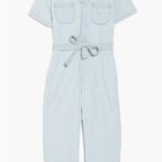 Boyish  The Jesse Tie Waist Denim Jumpsuit Photo 2