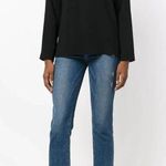 Stella McCartney Stella‎ McCartney NWT Black Arlesa Quarter Zip Blouse Size 40 Photo 0