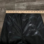 Pretty Little Thing  Women’s Size 8 Black Faux Leather Pants Photo 2