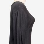 Nordstrom Black Long Sleeve Draped Shoulder Top Women’s Size M Soft Stretch Knit Photo 4