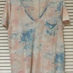 Socialite  Orange and Blue Tie Dye Top - Size Large - VGUC Photo 0
