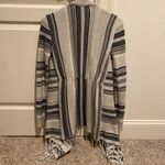 Almost Famous  size small soft and cozy striped cardigan with fringe #fringe Photo 1